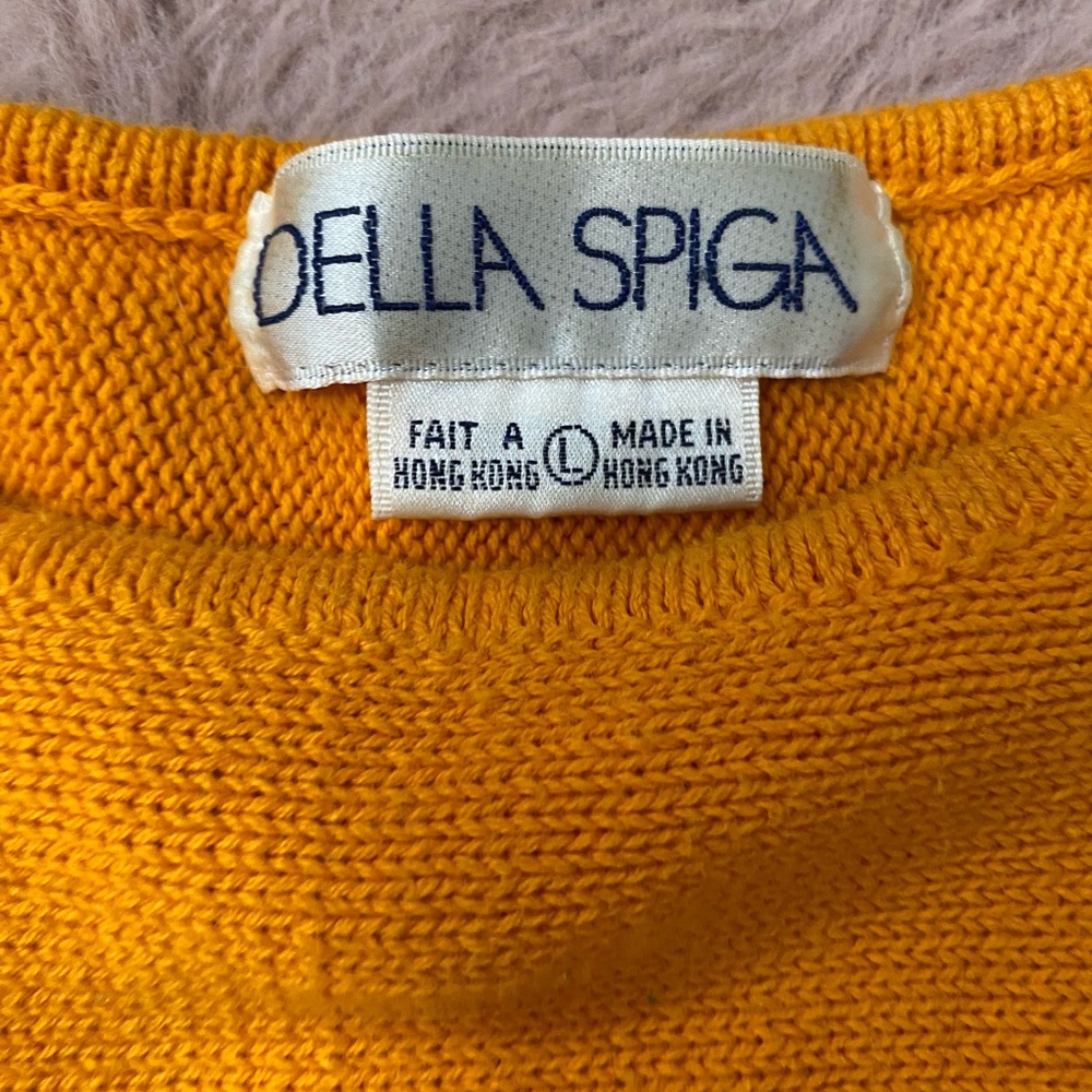 80’s Della Spiga retro knit sweater - Picture 2 of 5